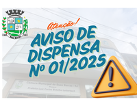 Aviso de dispensa nº 01/2025